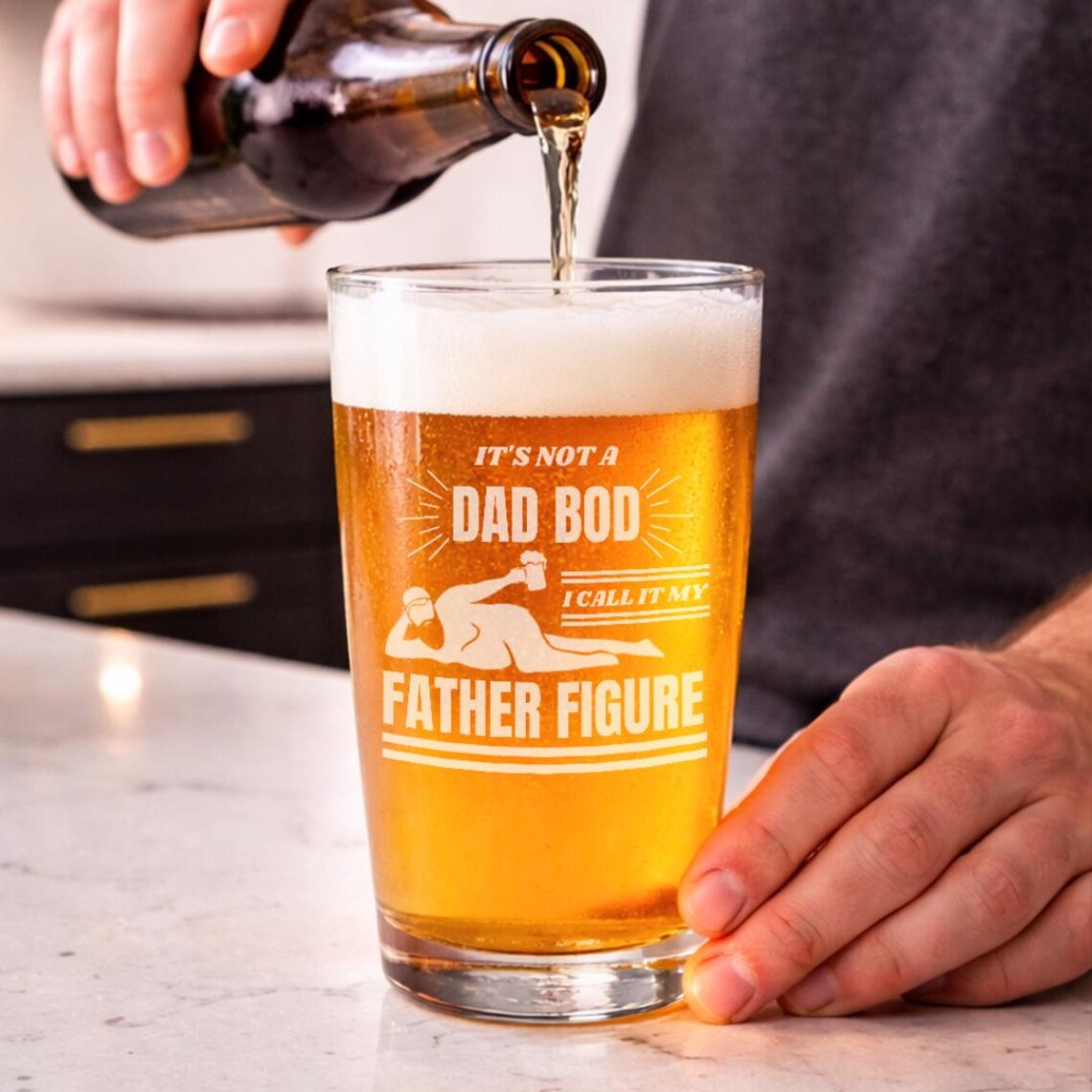 Father Figure Dad Beer Mug