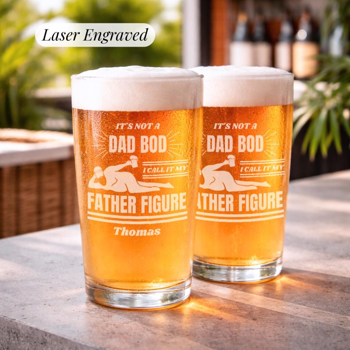 Father Figure Dad Beer Mug