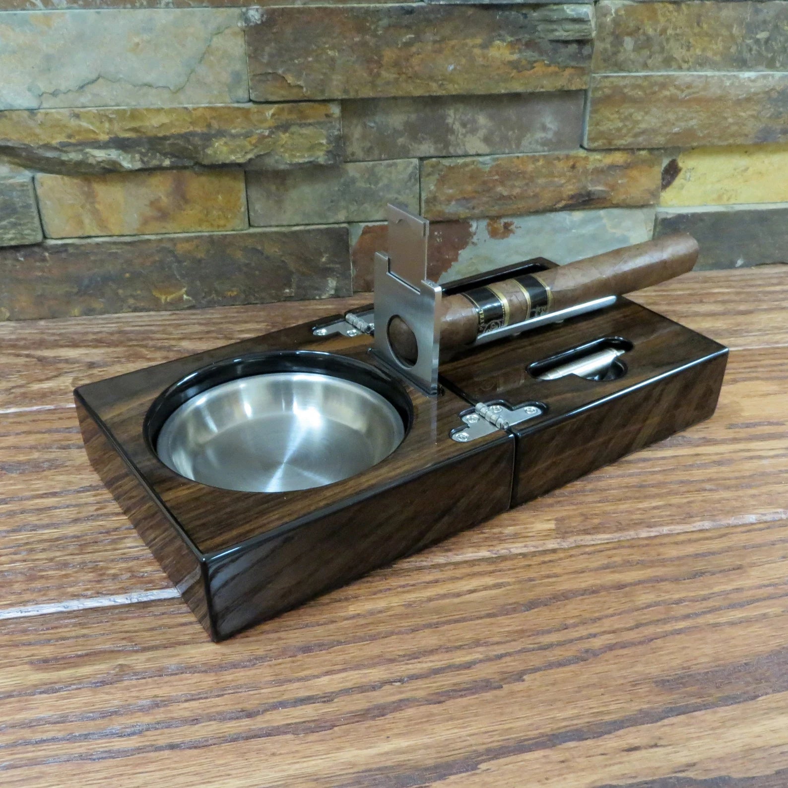 Unique Personalized Folding Custom Engraved Ashtray Customized Ashtray Gifts for Men by Groovy Guy