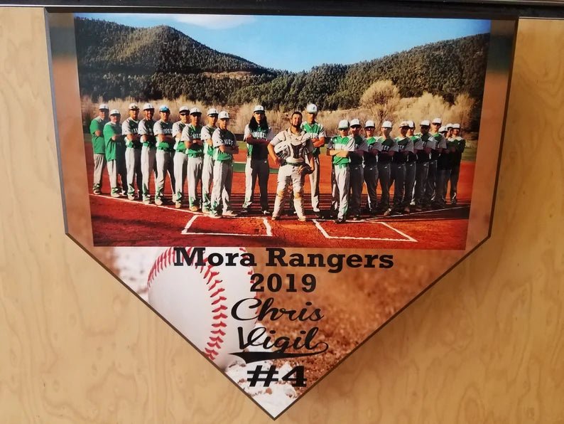 Unique Personalized Home Plate Plaque Customized Baseball Gifts for Men by Groovy Guy