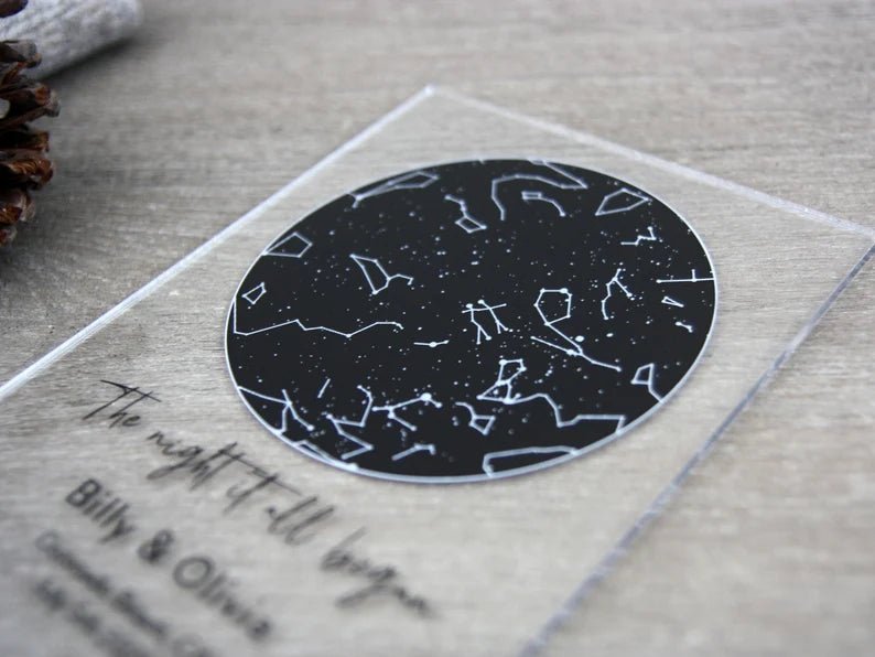 Unique Personalized Romantic Night Sky Map Customized Anniversary Gifts for Men by Groovy Guy