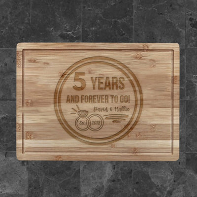 Etched Anniversary Cutting Board