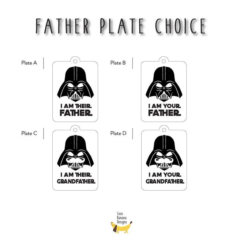 Unique Personalized I'm Their Father Keyring - Star Wars Customized Keychains Gifts for Men by Groovy Guy