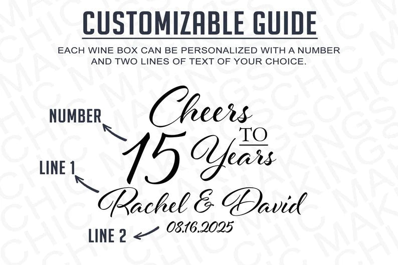 Unique Personalized Cheers Anniversary Wine Gift Customized Anniversary Gifts for Men by Groovy Guy