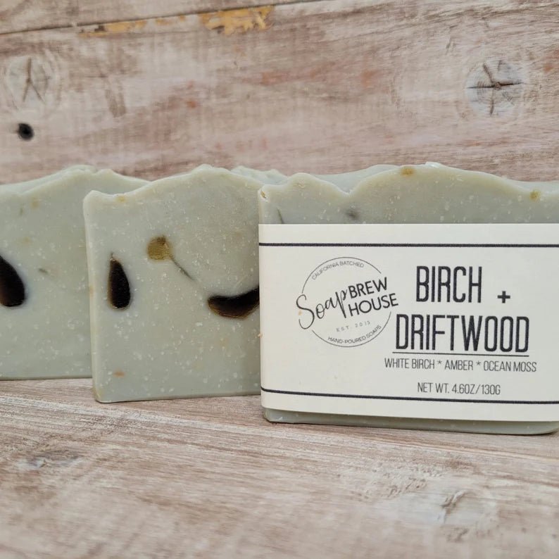 Unique Personalized Birch & Driftwood Soap Customized Bar Soap Gifts for Men by Groovy Guy