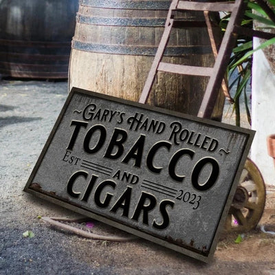 Rustic Cigar Bar Sign