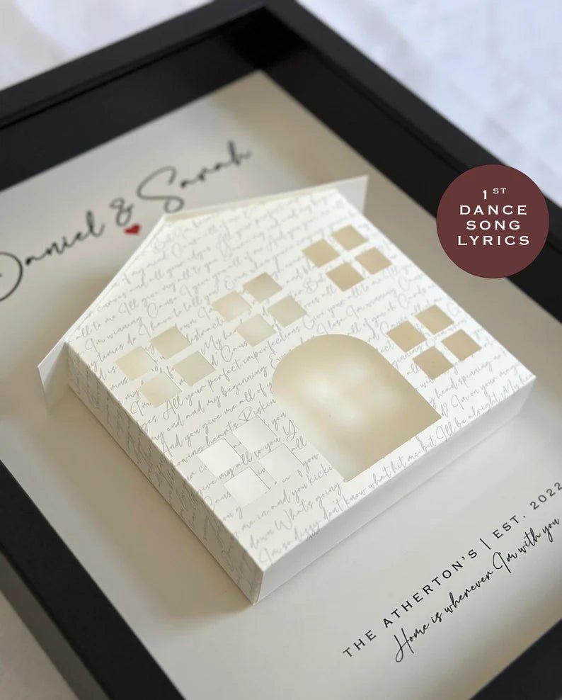 Unique Personalized Melody Of Memories Shadow Box Customized Gifts for Men by Groovy Guy