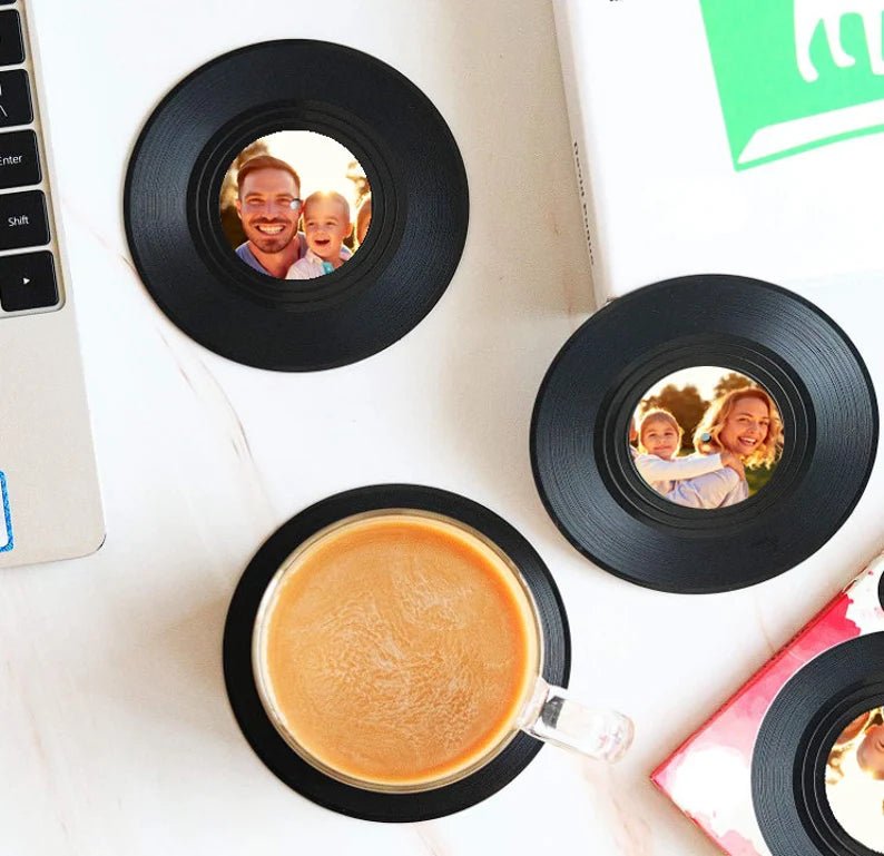 Personalized Photo Vinyl Coasters