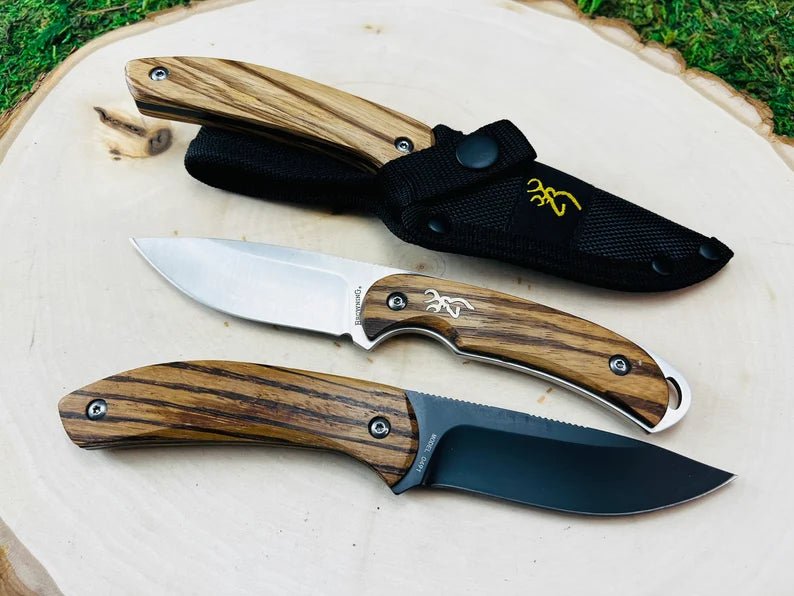 Unique Personalized Engraved Browning Hunting Knife Customized Knife Gifts for Men by Groovy Guy