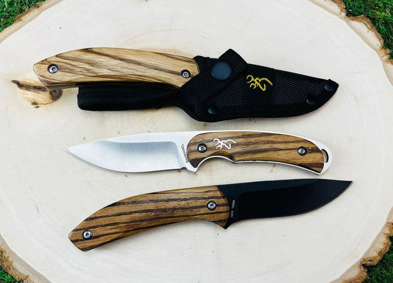 Unique Personalized Engraved Browning Hunting Knife Customized Knife Gifts for Men by Groovy Guy