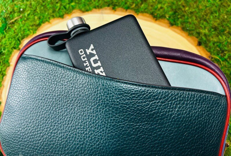 Unique Personalized Personalized High Line Flasks Customized Flasks Gifts for Men by Groovy Guy