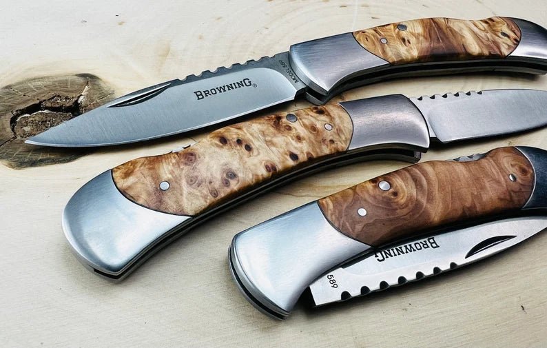 Unique Personalized Custom Groomsmen Folding Knife Customized Knife Gifts for Men by Groovy Guy