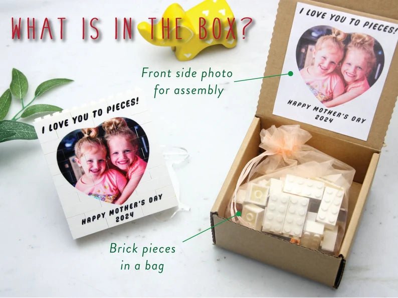 Unique Personalized Custom Photo Building Block Puzzle Customized Fathers Day Gifts for Men by Groovy Guy