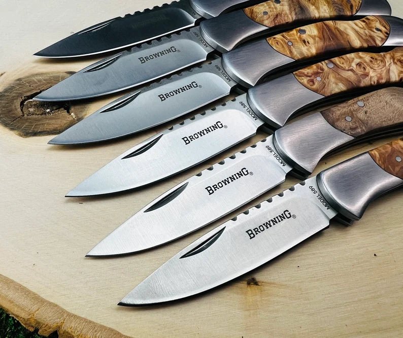 Unique Personalized Custom Groomsmen Folding Knife Customized Knife Gifts for Men by Groovy Guy