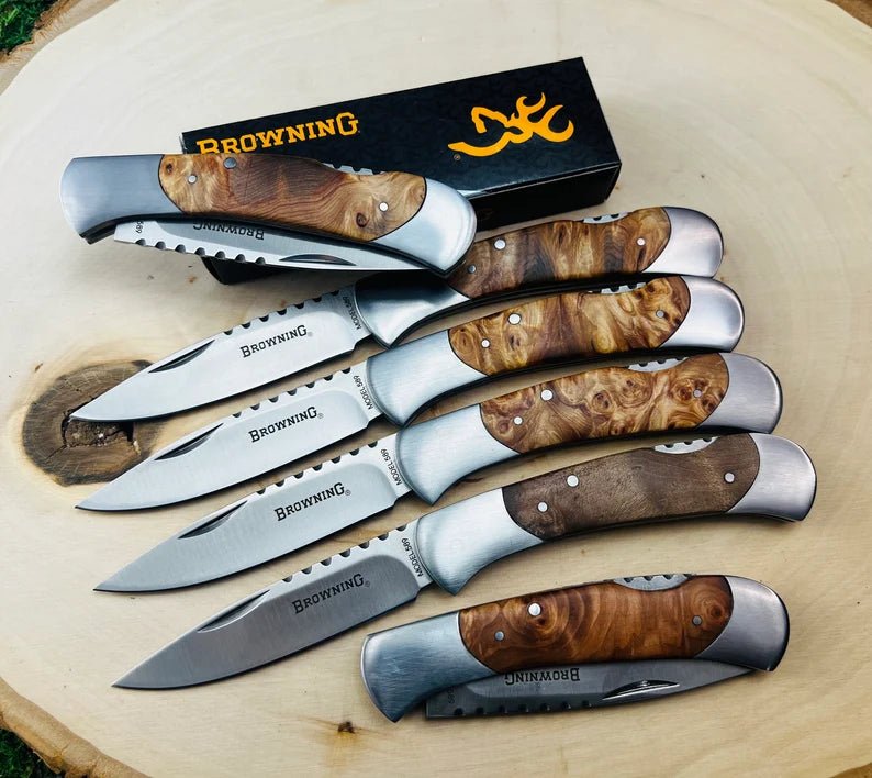 Unique Personalized Custom Groomsmen Folding Knife Customized Knife Gifts for Men by Groovy Guy