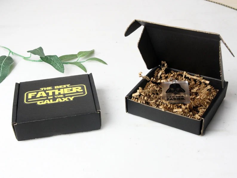 Unique Personalized I'm Their Father Keyring - Star Wars Customized Keychains Gifts for Men by Groovy Guy