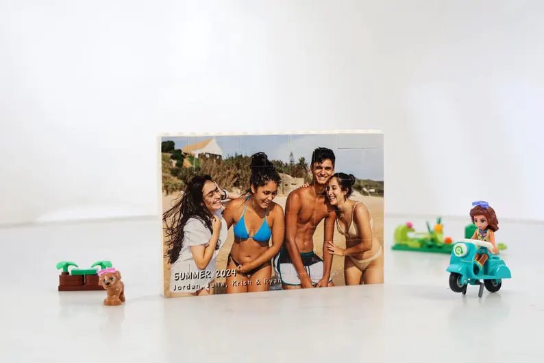 Unique Personalized Built With Love Blocks Customized Gifts for Men by Groovy Guy