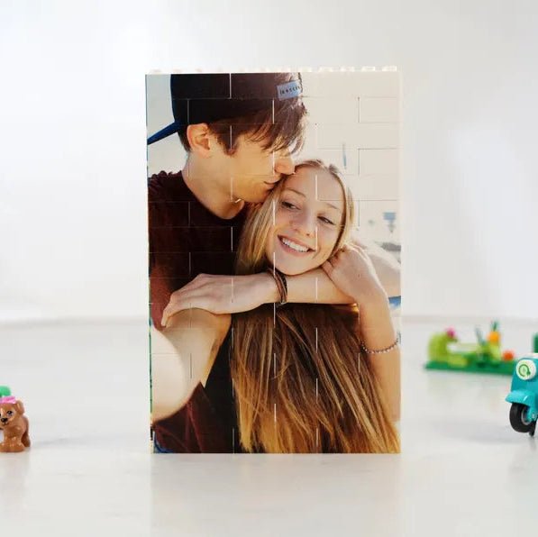 Unique Personalized Built With Love Blocks Customized Gifts for Men by Groovy Guy