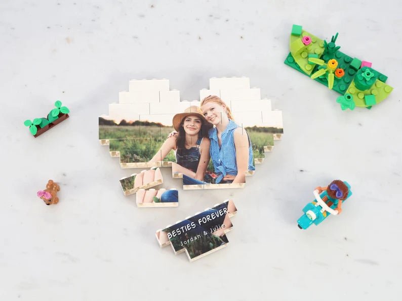 Unique Personalized Built With Love Blocks Customized Gifts for Men by Groovy Guy