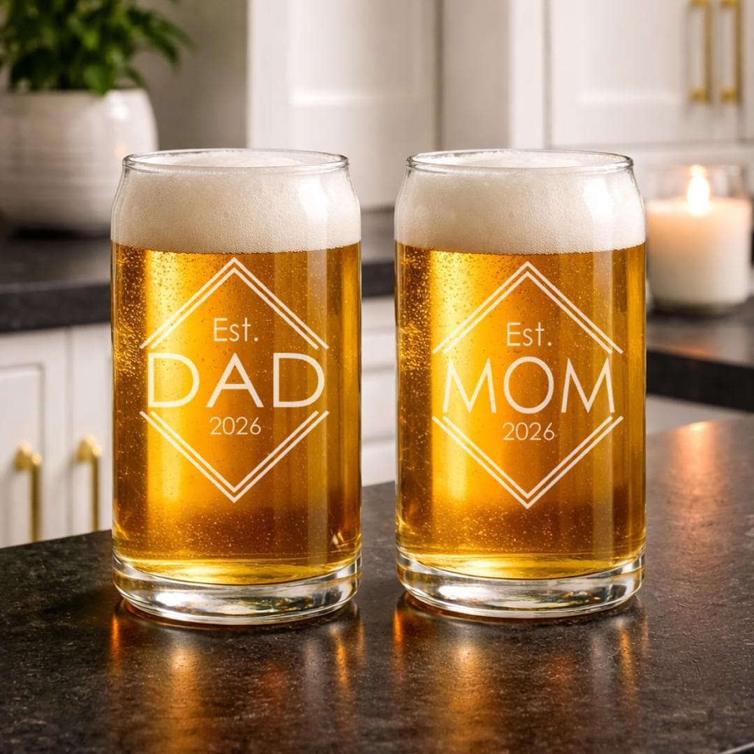 Personalized whiskey glass Father's Day gift