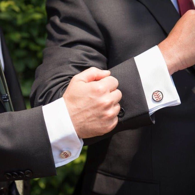Unique Personalized Baseball Cufflinks Customized Cufflinks Gifts for Men by Groovy Guy