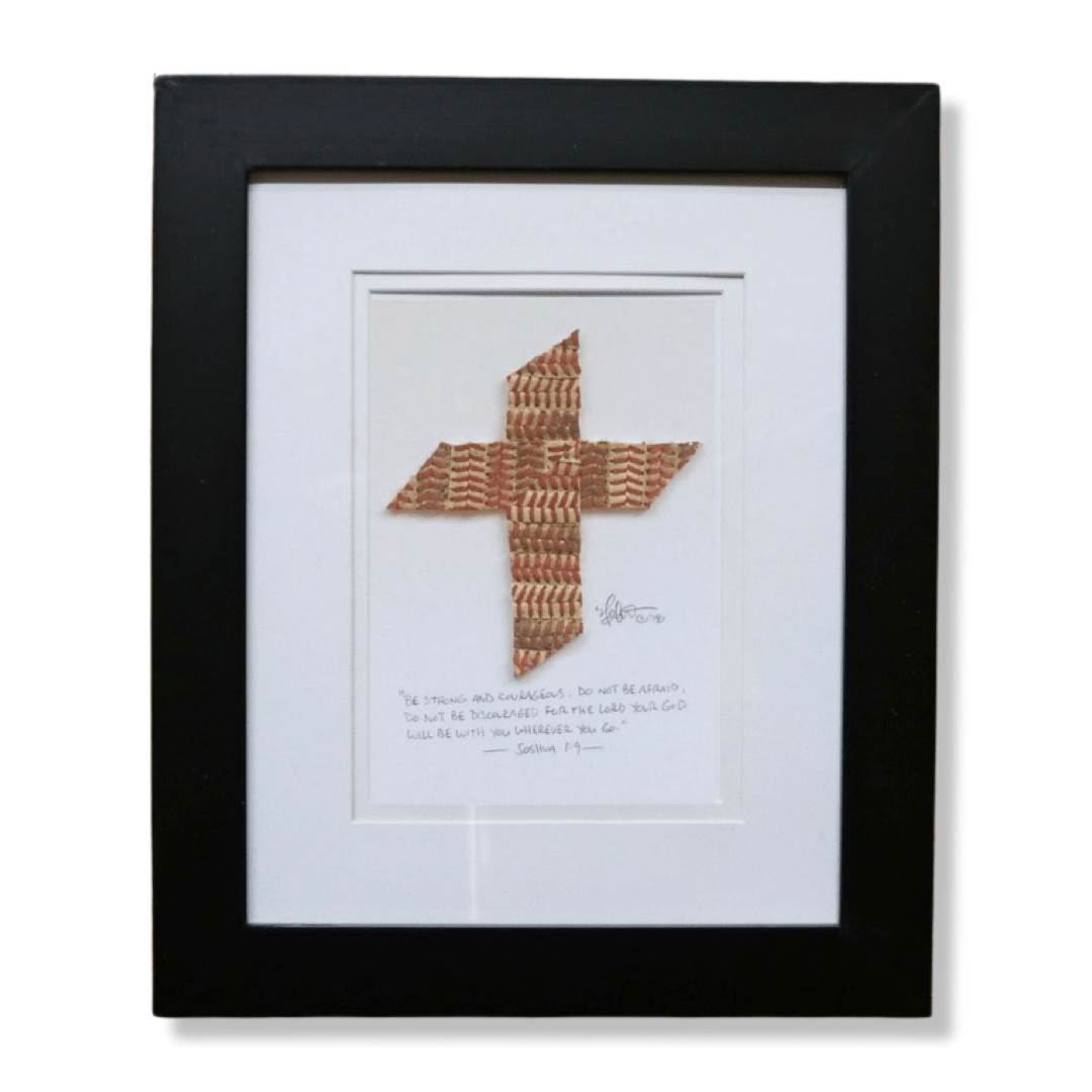 Unique Personalized Authentic Baseball Cross Art Customized Original Artwork Gifts for Men by Groovy Guy