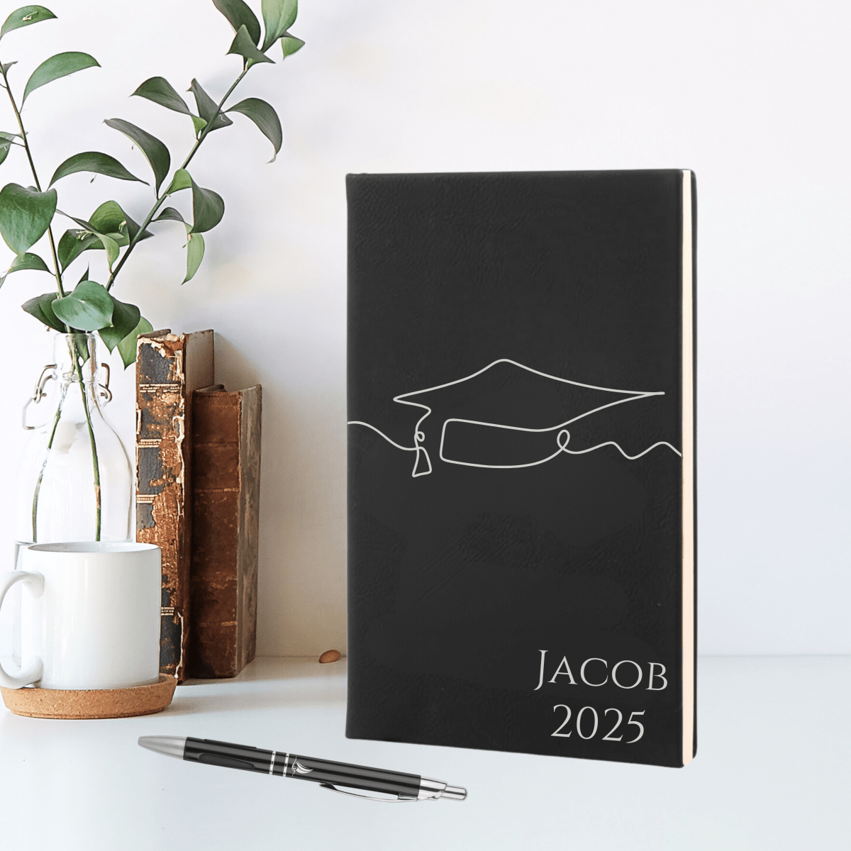 Unique Personalized Custom Graduation Journal Set Customized Graduation Gifts for Men by Groovy Guy