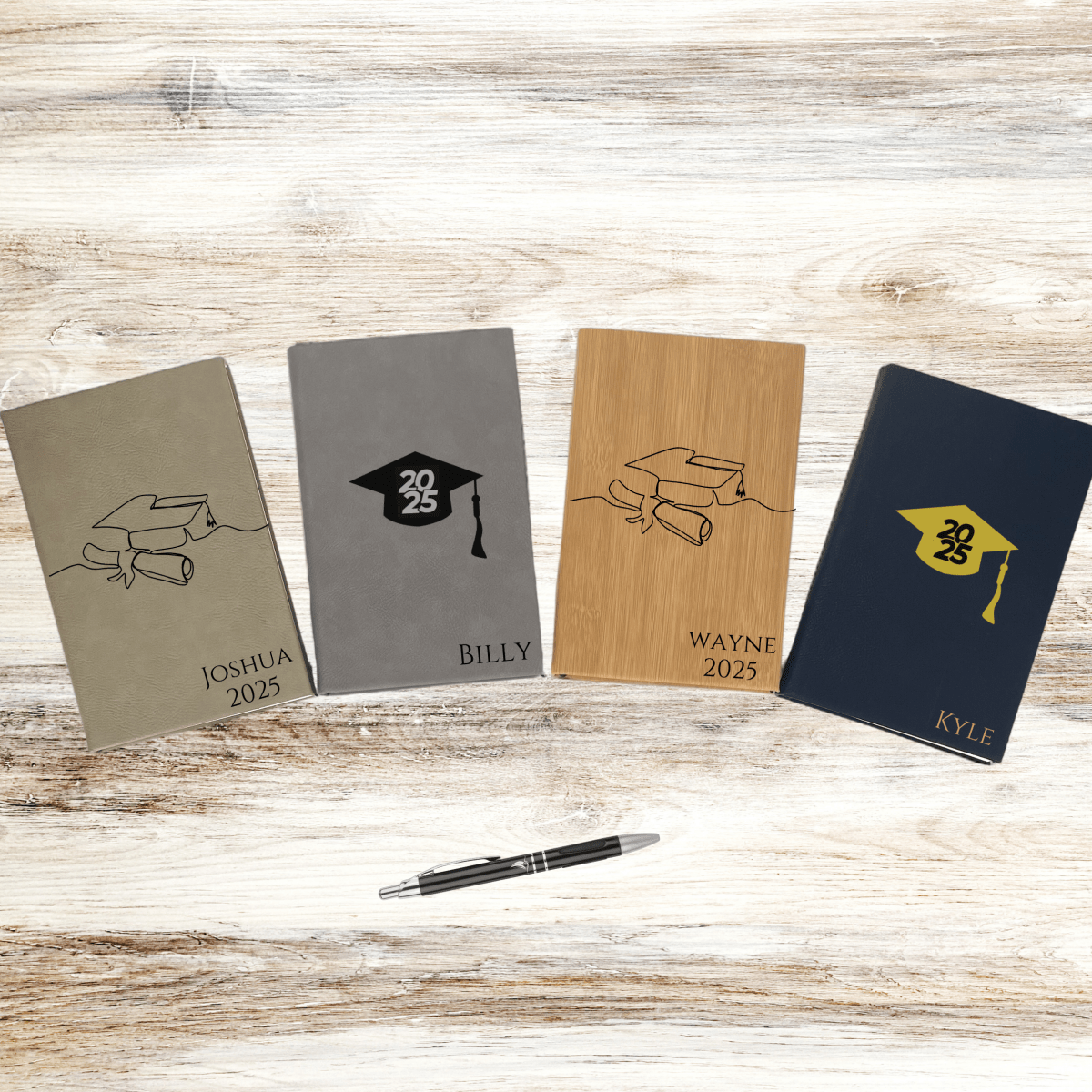 Unique Personalized Custom Graduation Journal Set Customized Graduation Gifts for Men by Groovy Guy