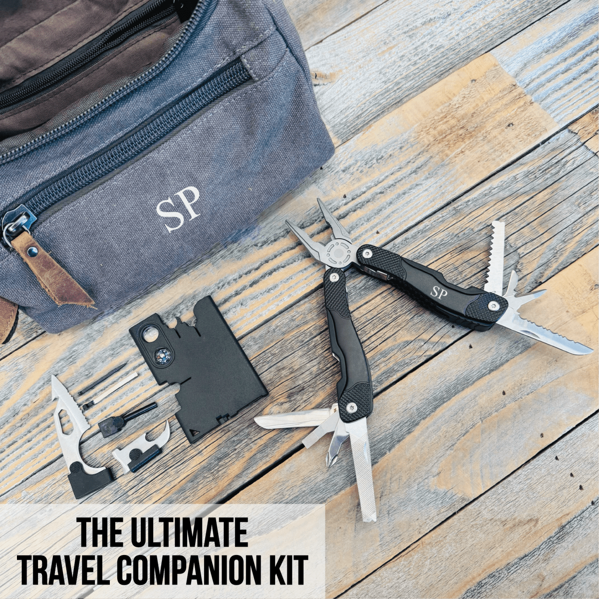 Unique Personalized JourneyMate Essentials Kit Customized Gift Sets Gifts for Men by Groovy Guy