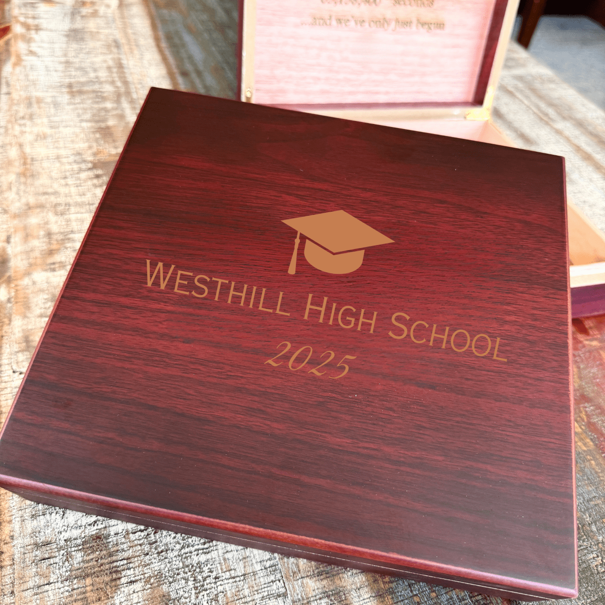 Unique Personalized Graduate's Memory Keepsake Box Customized graduation gifts for him Gifts for Men by Groovy Guy