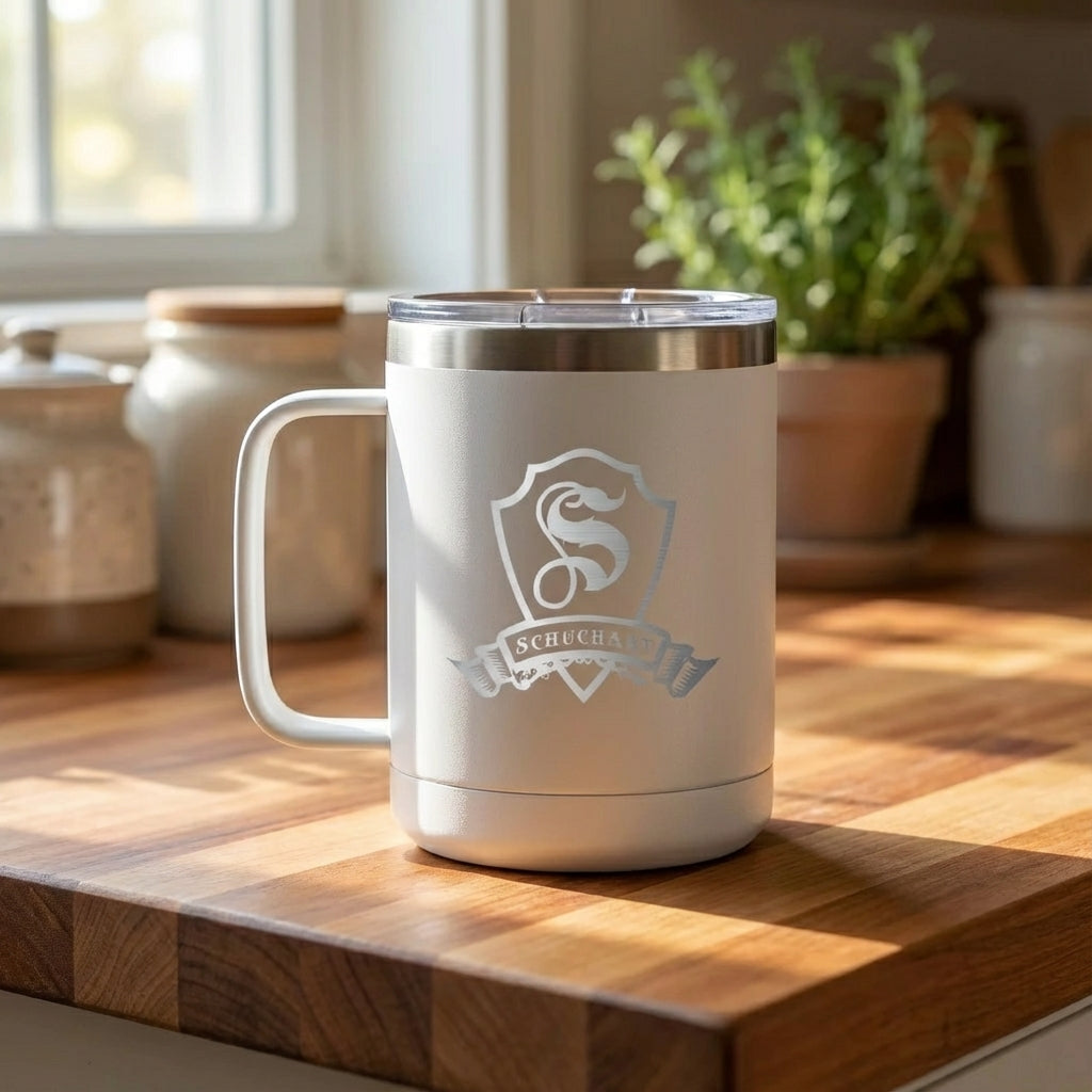 Monogramed Coffee Travel Mug