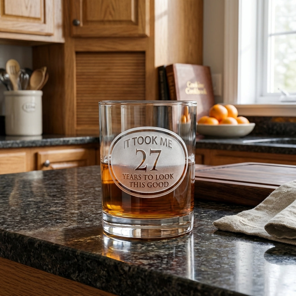 Engraved Birthday Whiskey Glass
