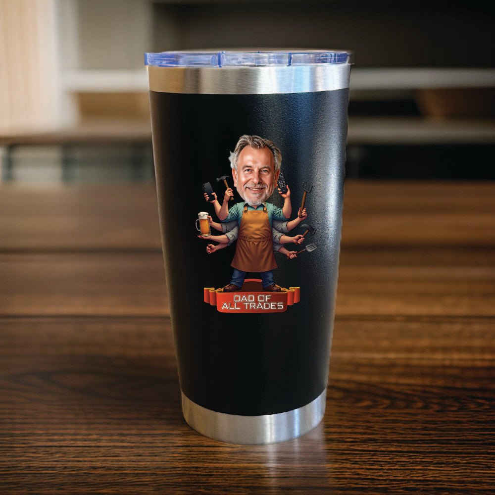 Unique Personalized Custom Do It All Dad Tumbler Customized Tumbler Gifts for Men by Groovy Guy