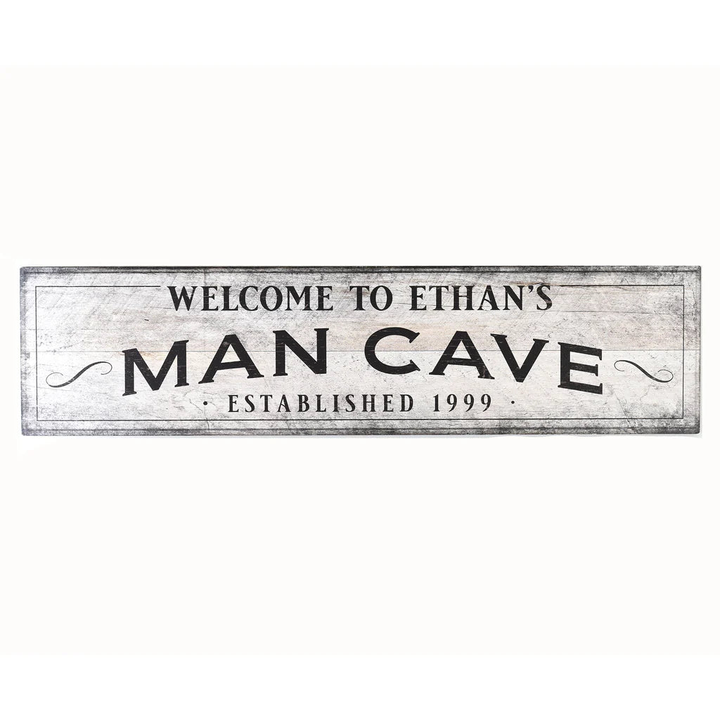 Unique Personalized My Man Cave Sign Customized man cave Gifts for Men by Groovy Guy