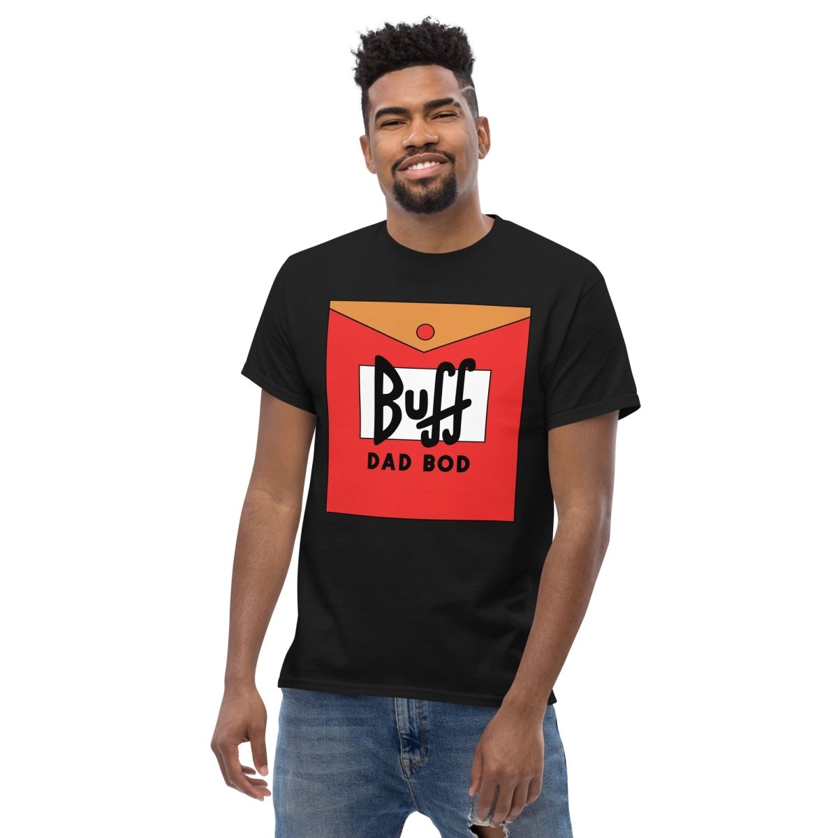 Unique Personalized Dad's Buff Dad Bod Tshirt Customized Gifts for Men by Groovy Guy