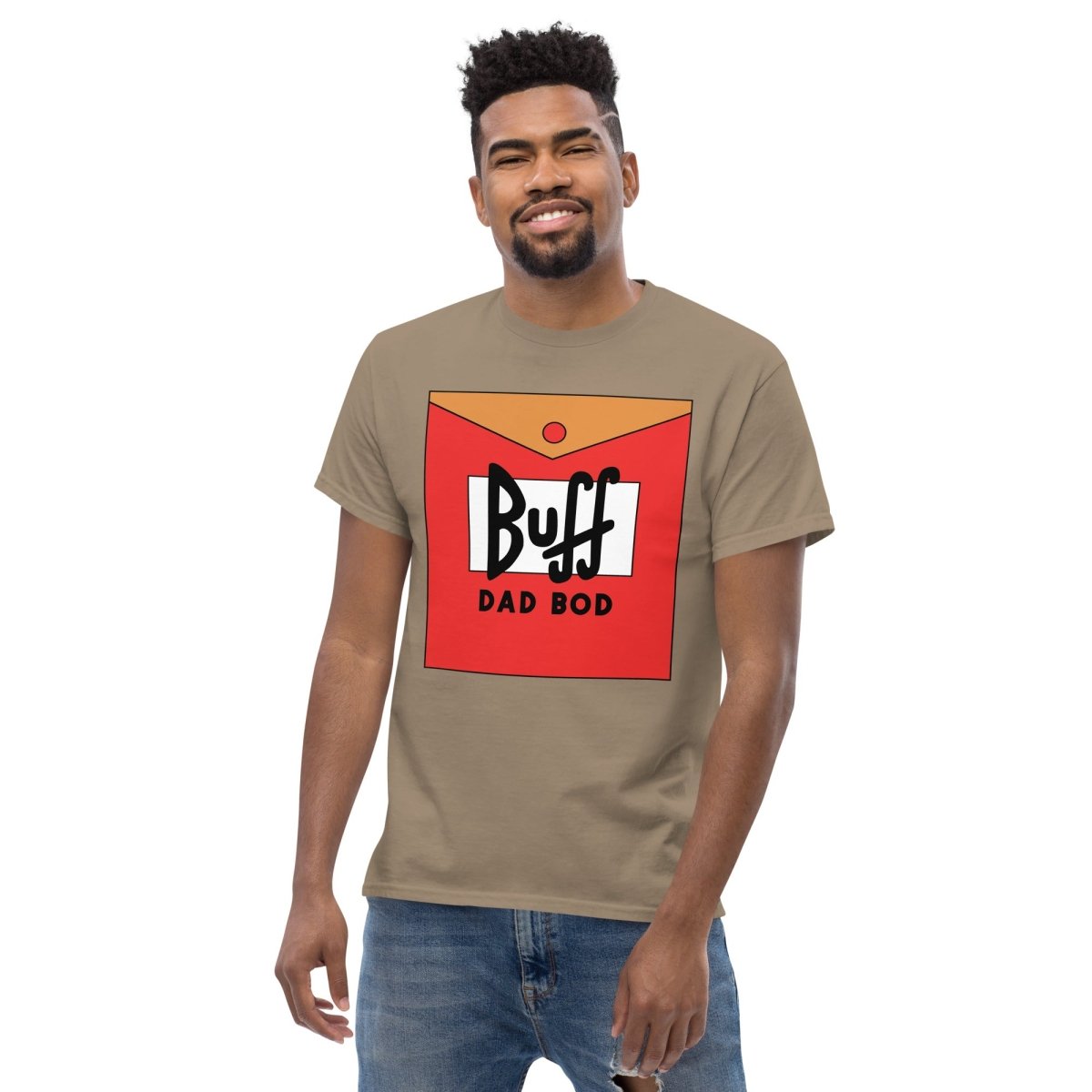 Unique Personalized Dad's Buff Dad Bod Tshirt Customized Gifts for Men by Groovy Guy