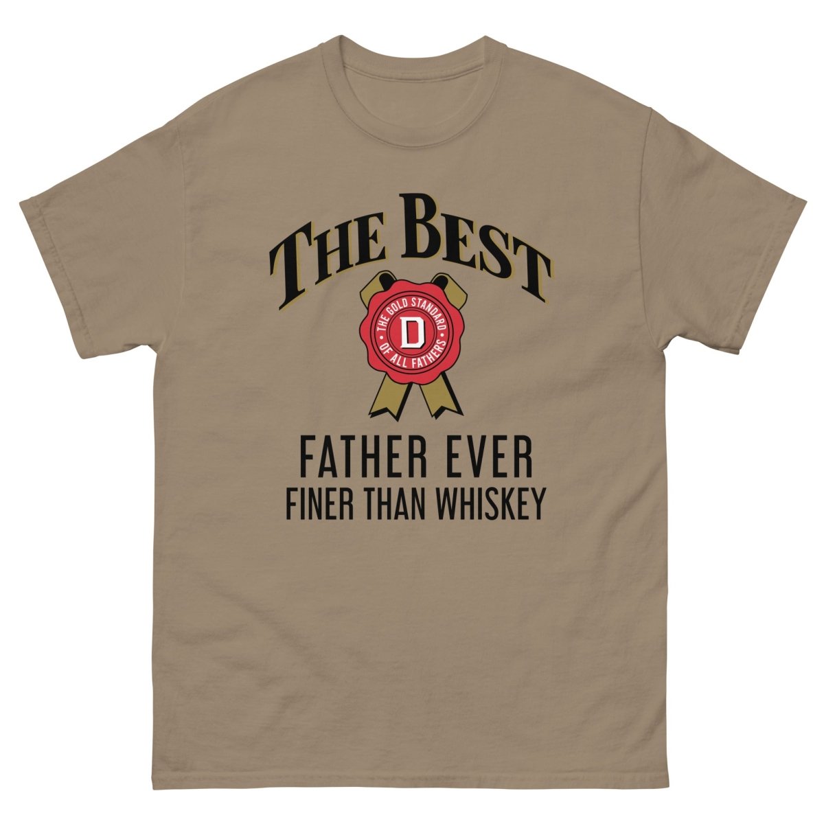 Unique Personalized Best Father Ever, Finer Than Whiskey T-Shirt Customized Gifts for Men by Groovy Guy
