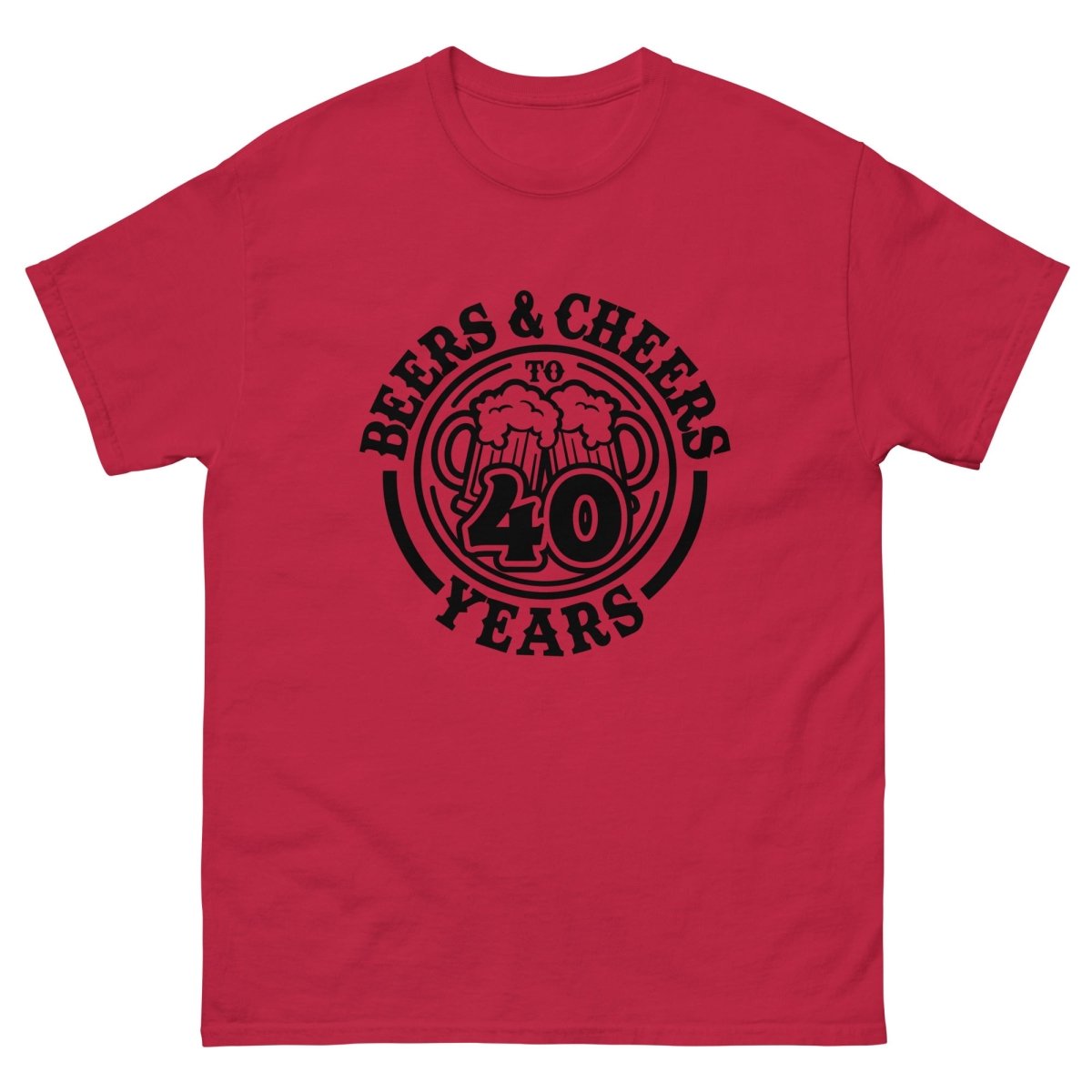 Unique Personalized Cheers to 40 Years Shirt Customized Gifts for Men by Groovy Guy