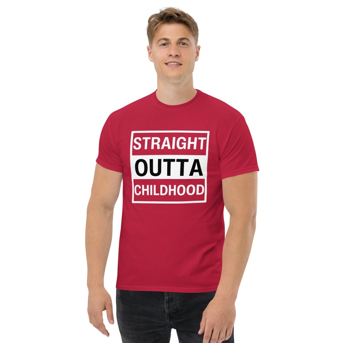 Unique Personalized Straight Outta Adulthood Classic Tee Customized Gifts for Men by Groovy Guy