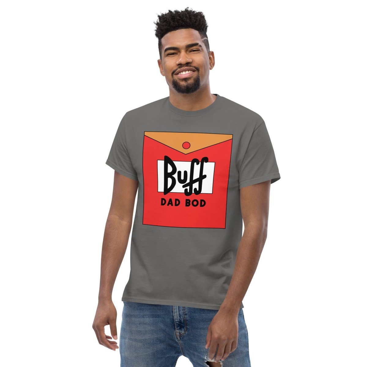 Unique Personalized Dad's Buff Dad Bod Tshirt Customized Gifts for Men by Groovy Guy