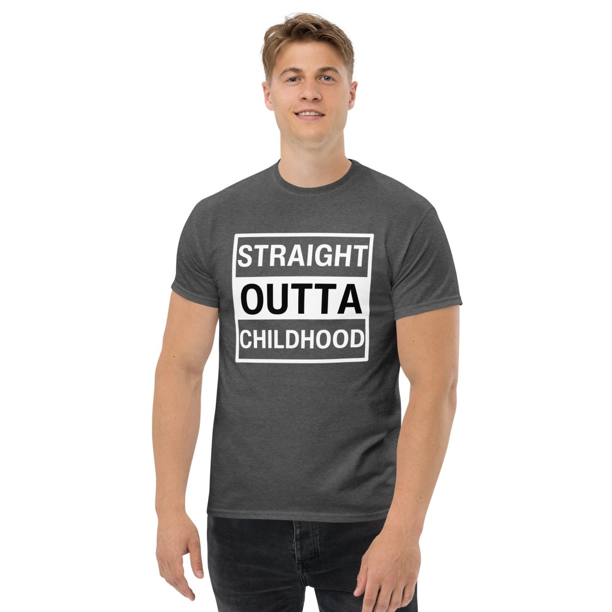 Unique Personalized Straight Outta Adulthood Classic Tee Customized Gifts for Men by Groovy Guy