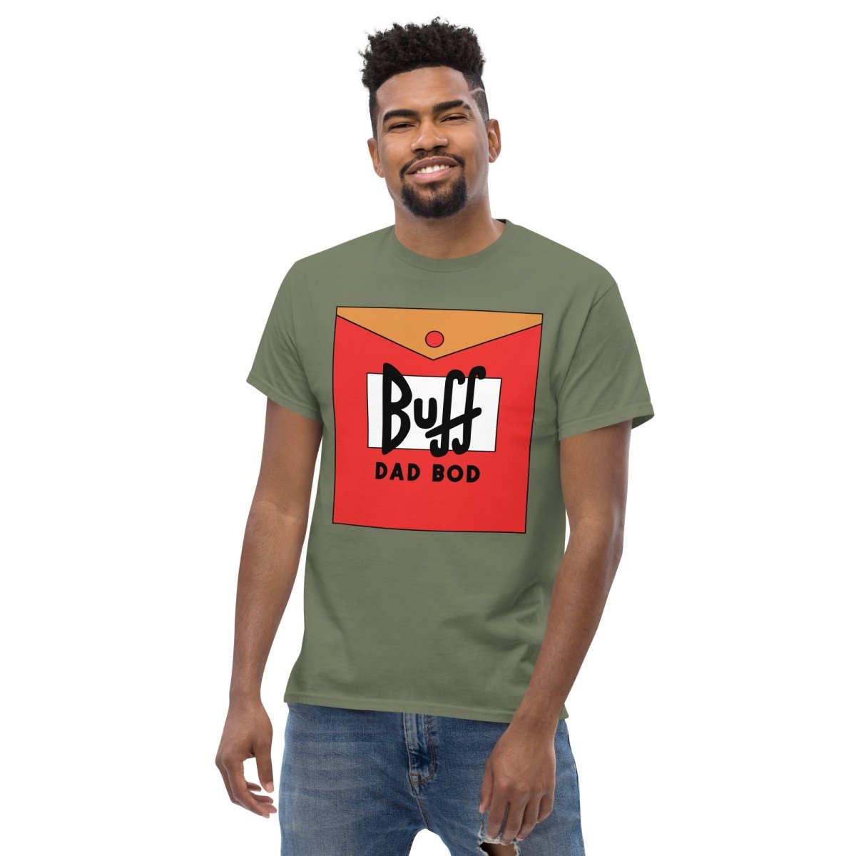 Unique Personalized Dad's Buff Dad Bod Tshirt Customized Gifts for Men by Groovy Guy