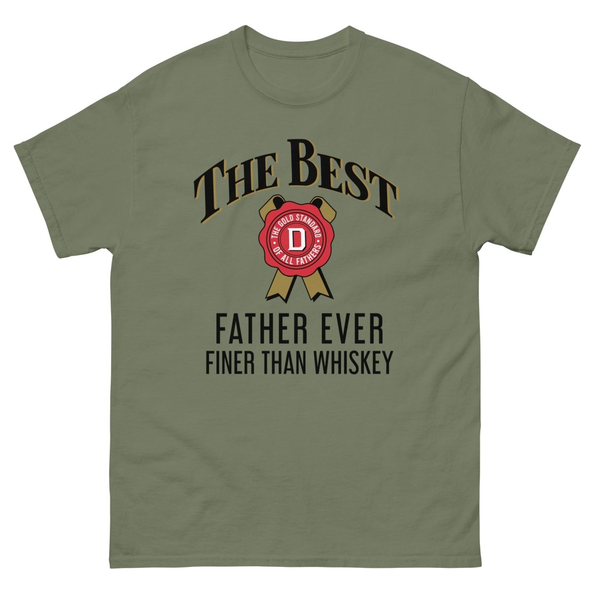 Unique Personalized Best Father Ever, Finer Than Whiskey T-Shirt Customized Gifts for Men by Groovy Guy