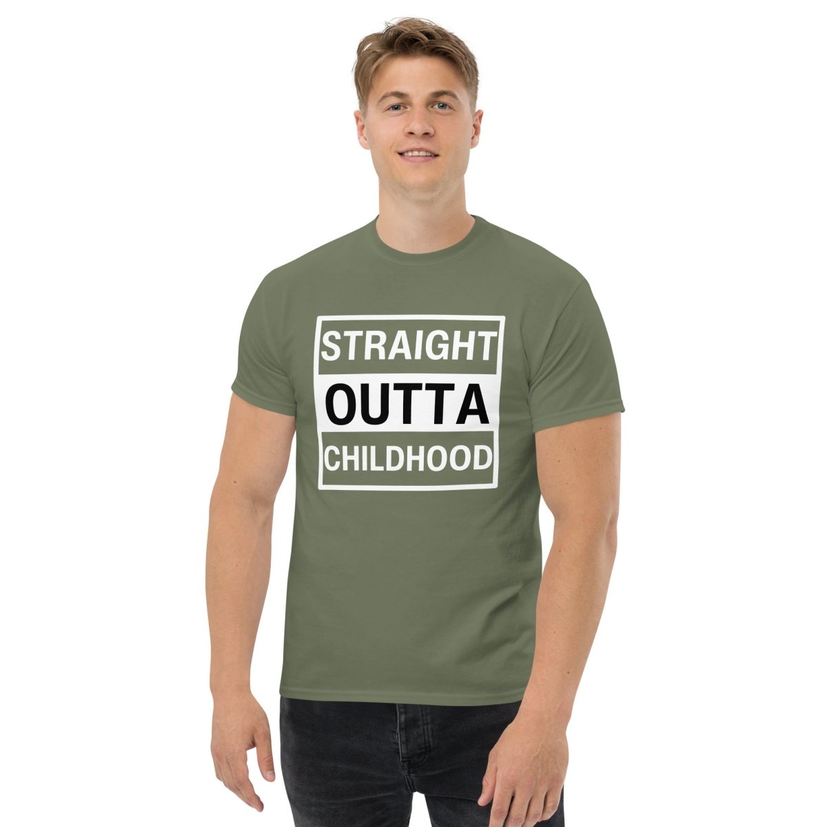 Unique Personalized Straight Outta Adulthood Classic Tee Customized Gifts for Men by Groovy Guy