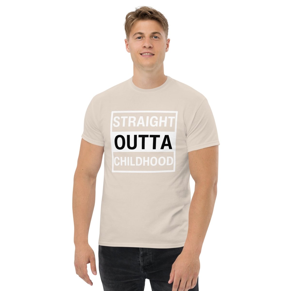 Unique Personalized Straight Outta Adulthood Classic Tee Customized Gifts for Men by Groovy Guy