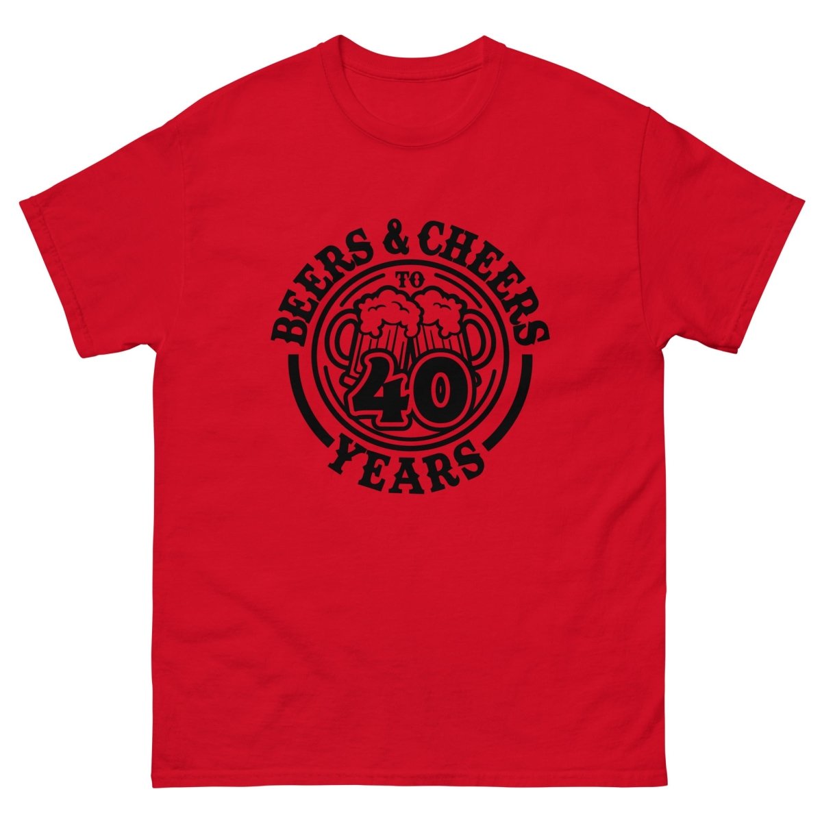 Unique Personalized Cheers to 40 Years Shirt Customized Gifts for Men by Groovy Guy