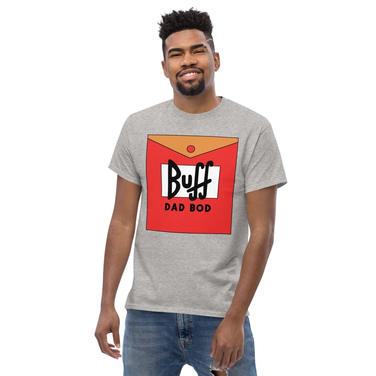 Unique Personalized Dad's Buff Dad Bod Tshirt Customized Gifts for Men by Groovy Guy