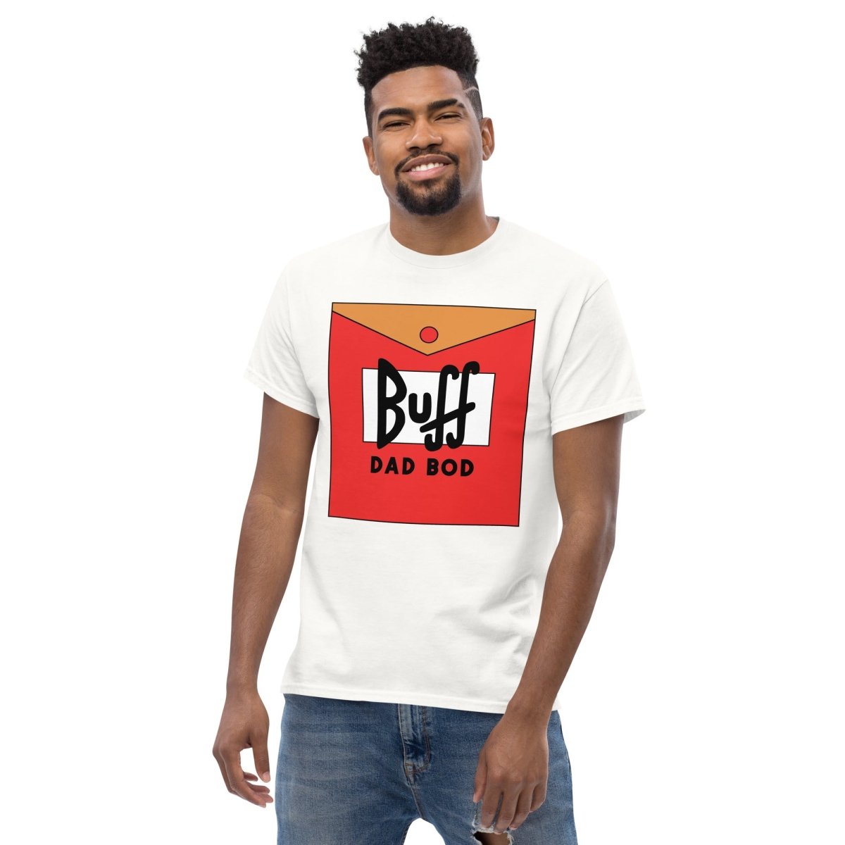 Unique Personalized Dad's Buff Dad Bod Tshirt Customized Gifts for Men by Groovy Guy