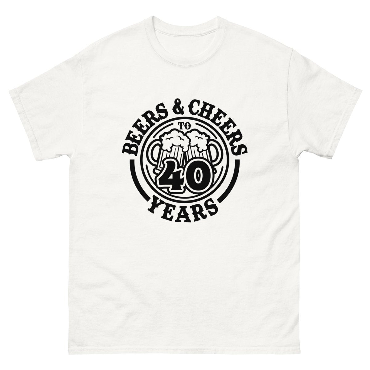 Unique Personalized Cheers to 40 Years Shirt Customized Gifts for Men by Groovy Guy