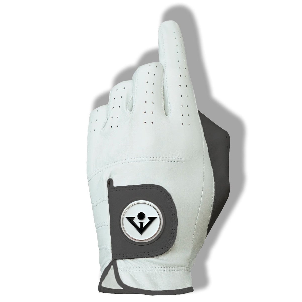 Unique Personalized Ember PearLES | Men's Grey Golf Glove Customized Men Sized Golf Gloves Gifts for Men by Groovy Guy